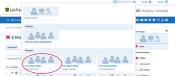 Lernsax Klassen Screenshot